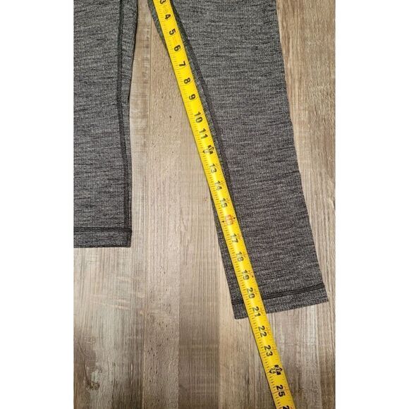 Lululemon Womens Size 4 Wunder Under High Rise Leggings Heathered Gray/blk - Picture 7 of 7